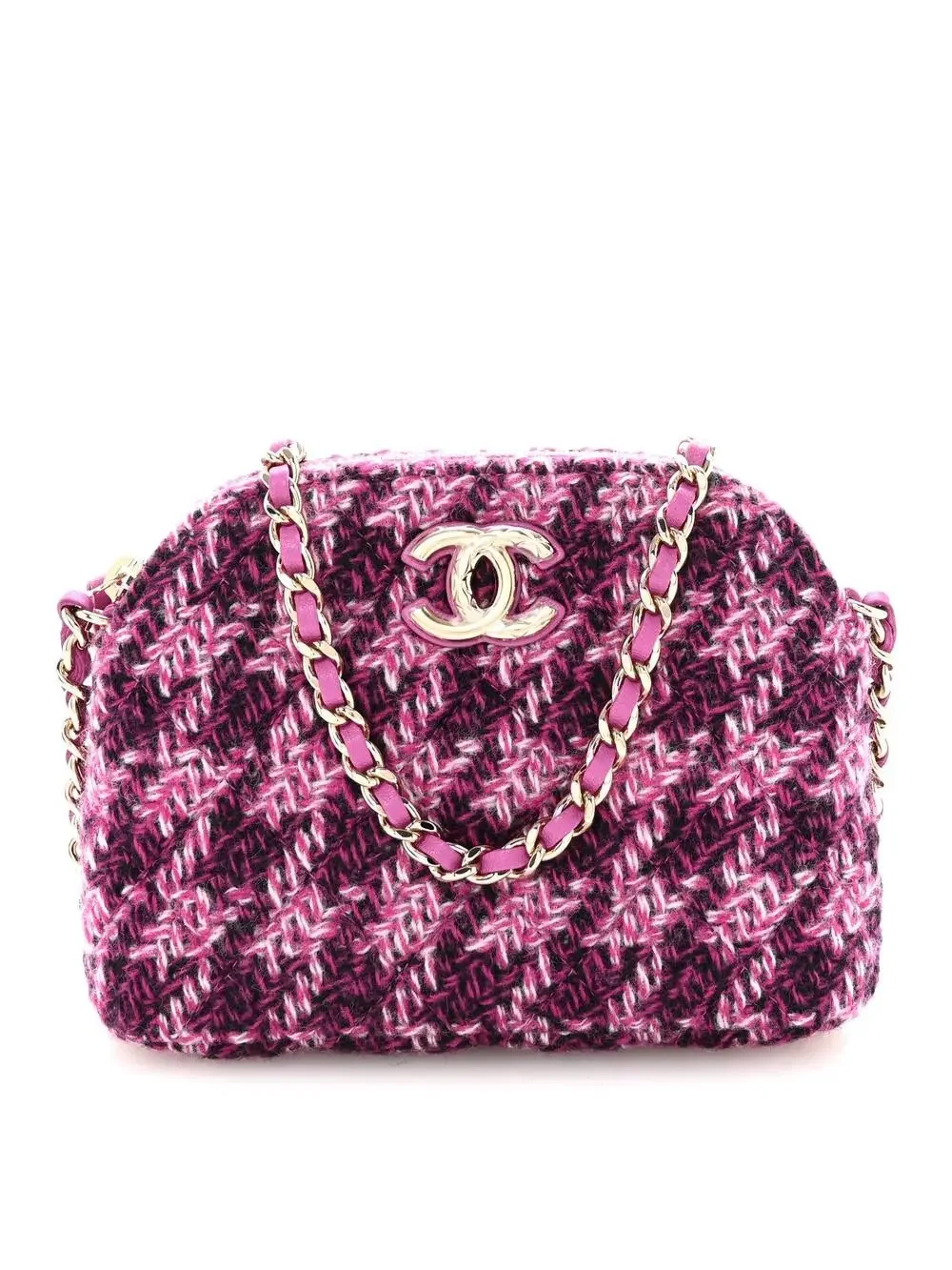 Chanel Tweed Quilted Mini Clutch With #321576C16B